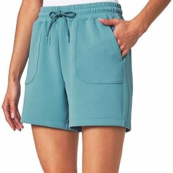 Mondetta Pants - Mondetta Womens Plus Size 2X Adriatic Blue Soft Ribbed Active Shorts NWT
